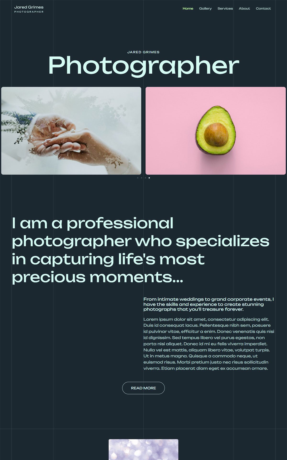 Photographer Portfolio