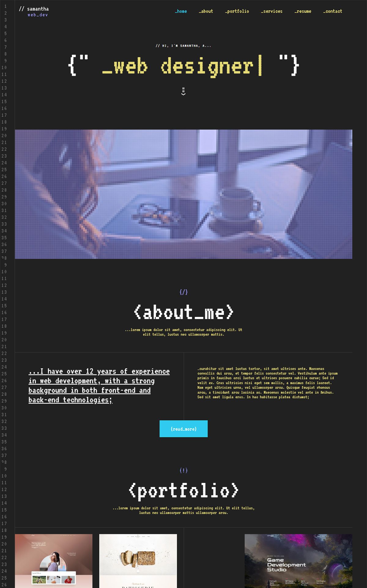 Web Developer Portfolio